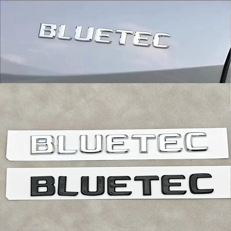 ABS Letters Logo Car Rear Trunk Emblem Badge Stickers For BLUETEC W213 W212 W204 W205 W176 W164