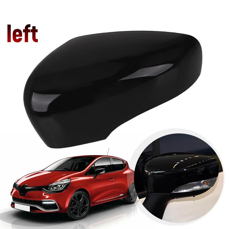 Blank Svart/Vit Bil Sidodörr Backspegelkåpa För Renault Clio 4 Mk4 / Zoe / Captur 2012- Dörr Sidobackspegelkåpa