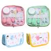 6Pcs Baby Care Kit+Storage Bag Nasal Aspirator Nail Scissors Hair Comb Brush Cleaning Tools Set Newborn Gift Kids Healthcare Kit