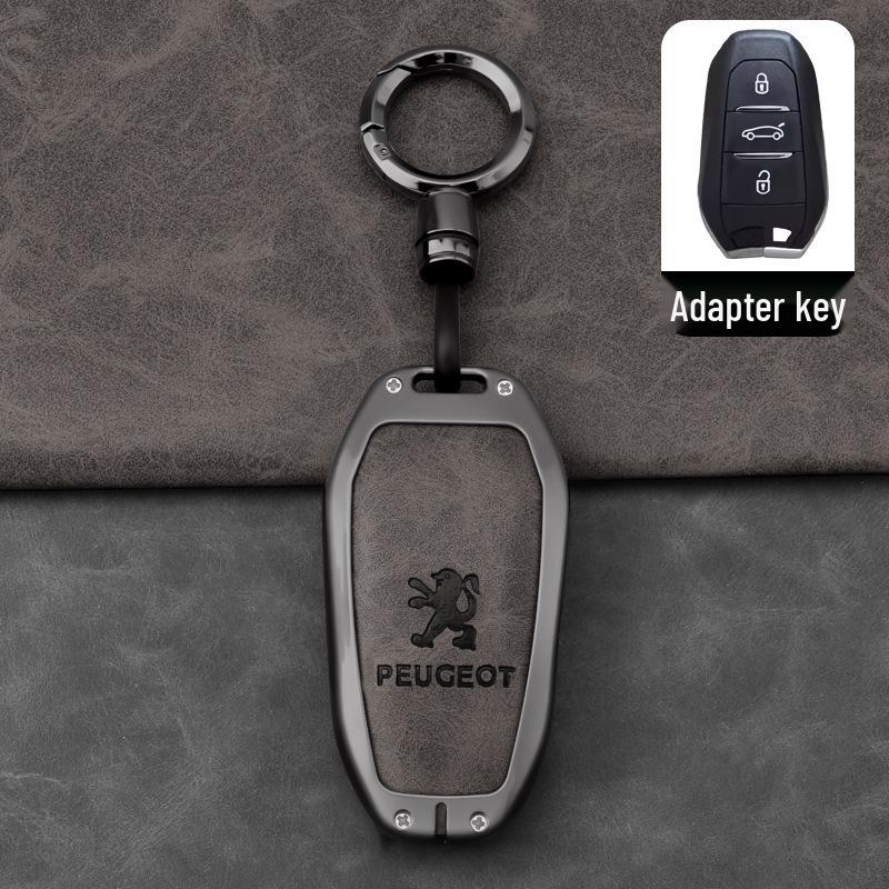 Compatible Key Cover for Dongfeng Peugeot 308, 301, 408, 308s, 3008, 2008, 508 - Includes Car Shell and Logo Buckle