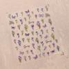 1 PCS 5D Glitter Light Pink Begonia Flower Nail Art Sticker Exquisite Design High Quality Decorative Decal Nail Sticker
