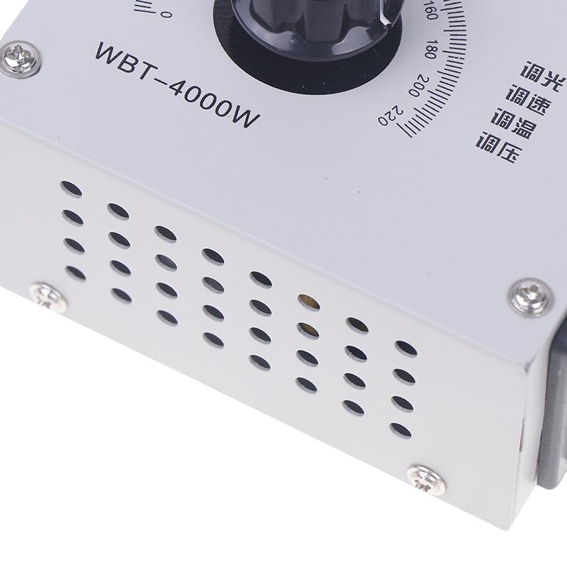 Regolatore di Potenza a Tiristore AC 220V 18A 4000W Regolatore di Velocità per Motore Regolatore di Velocità per Ventola Regolatore di Tensione Termostato