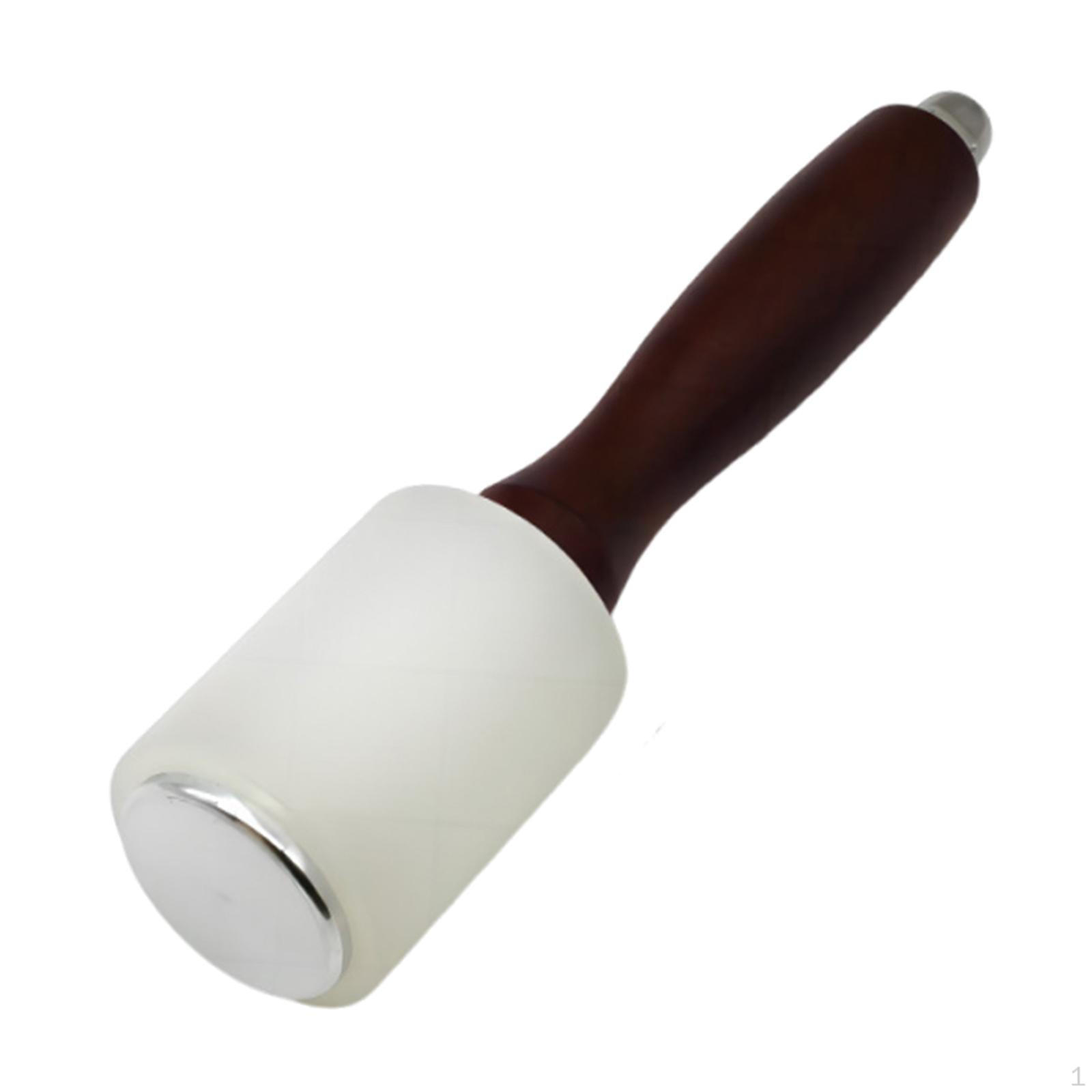 

Leather Carving Hammer with Nylon Head, Craft Wooden Handle, for Straight Head