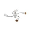 with Extension Hose E27 Lamp Holder Converter Bulbs Adapter E27 Light Socket Splitter   Office