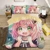 Cute Spy X Family Anya Duvet CoverAnime Spy Family Bedding SetBoys Girls Single Twin Queen Size Quilt Cover