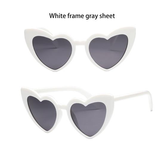 Hjärtformade solglasögon Love Damsolglasögon Solglasögon Europeiskt och amerikanskt mode Hjärtsolglasögon Rider Glass UV-skydd