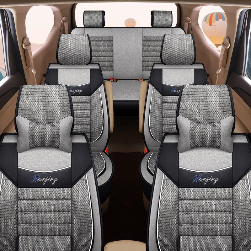 Leather Linen Seat Covers for Wuling Hongguang S, PLUS/S1 S3, Jiachen, Rongguang V, Baojun 730, Ounuo, Weiwang M20
