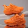 Fashion Women's Orange Sneakers Breathable Mesh Sneakers for Women Shoes Outdoor Thick Sole Sports Shoes Spring Casual Tennis Shoes