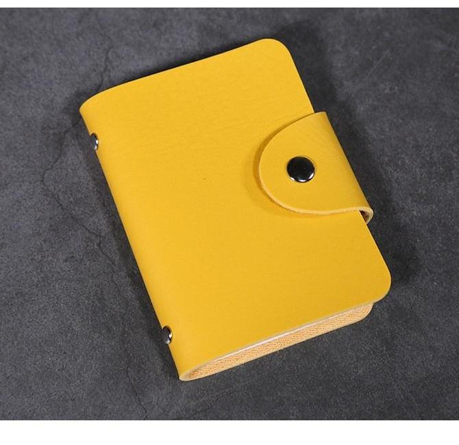Timelessly Designed Multi-color Pu Leather Pocket Business Id Credit Card Wallet