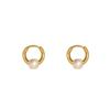 Korean Light Luxury Retro Round Pearl Earrings, High-End Medical 316 Simple And Versatile Temperament Earrings, Earrings, Earrings.