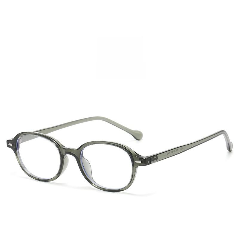 Tr90 Oval Glasses Frame With Blue Light Blocking For Fashionable Women