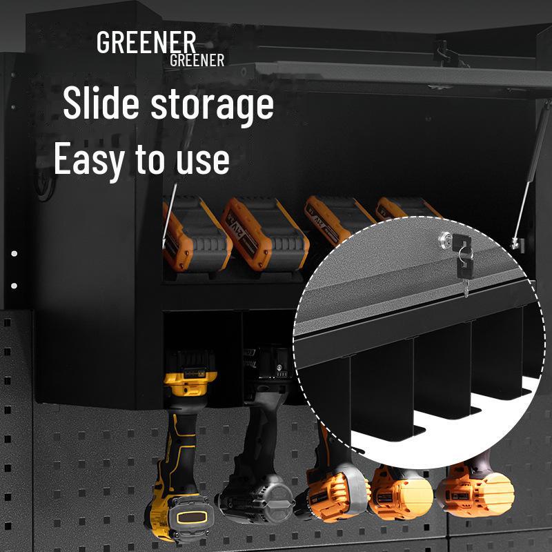 Green Forest Multi-Function Workstation: Auto Repair Tool Cart, Electric Tool Cabinet, and Workshop Workbench Combination
