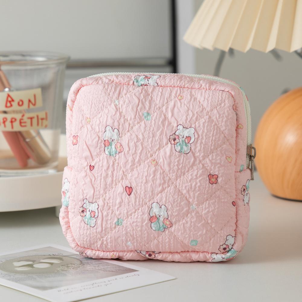 Cute Fresh Multi-pattern Tampon Pack Cartoon Cotton Hemp Girl Aunt Napkins Storage Pack Pack for Sanitary Napkins
