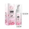 Non-Irritating Eyelash Extension Cleanser Safe Lash Foam Shampoo  for Salon and Home Use