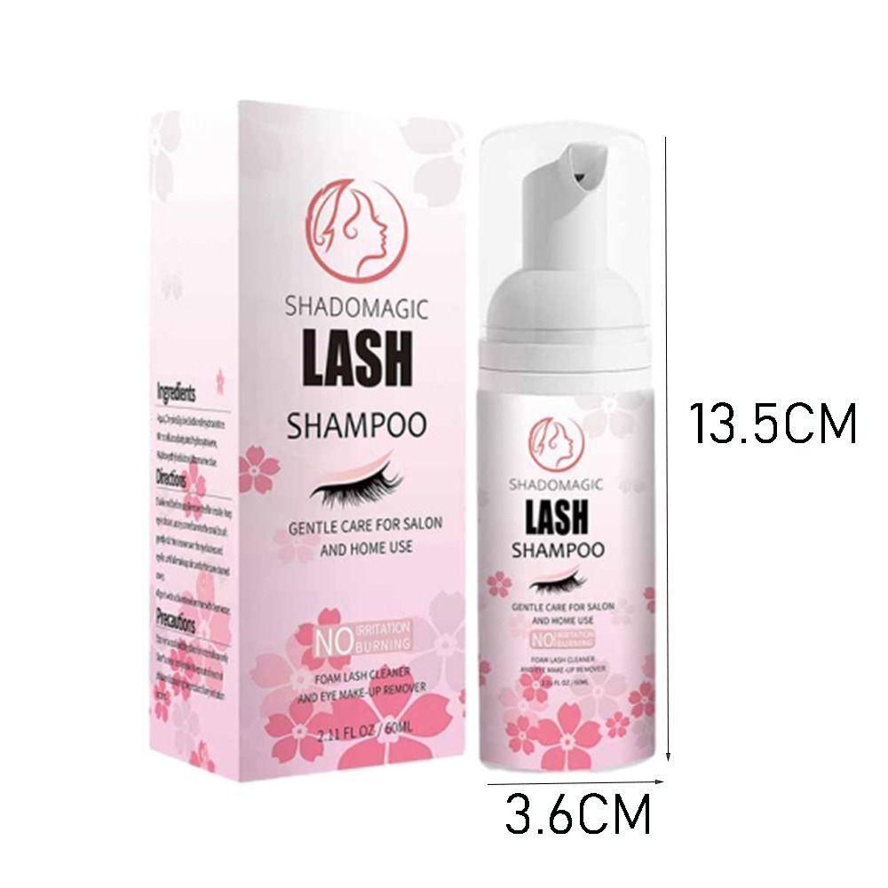 Non-Irritating Eyelash Extension Cleanser Safe Lash Foam Shampoo  for Salon and Home Use