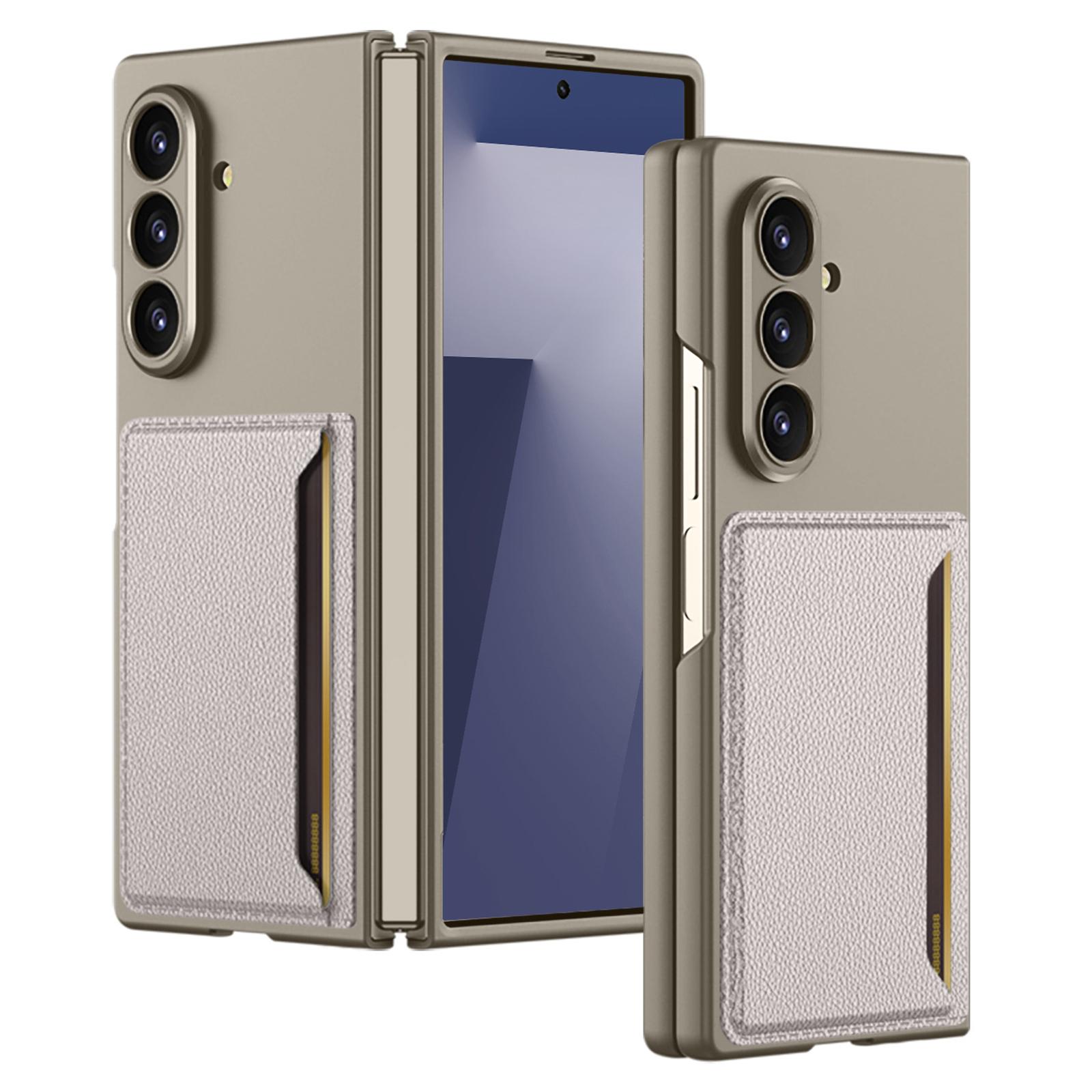 

GKK Чехол для Samsung Galaxy Z Fold7 5G Жесткий ПК Чехол для телефона с тонким держателем для карт Titanium Grey