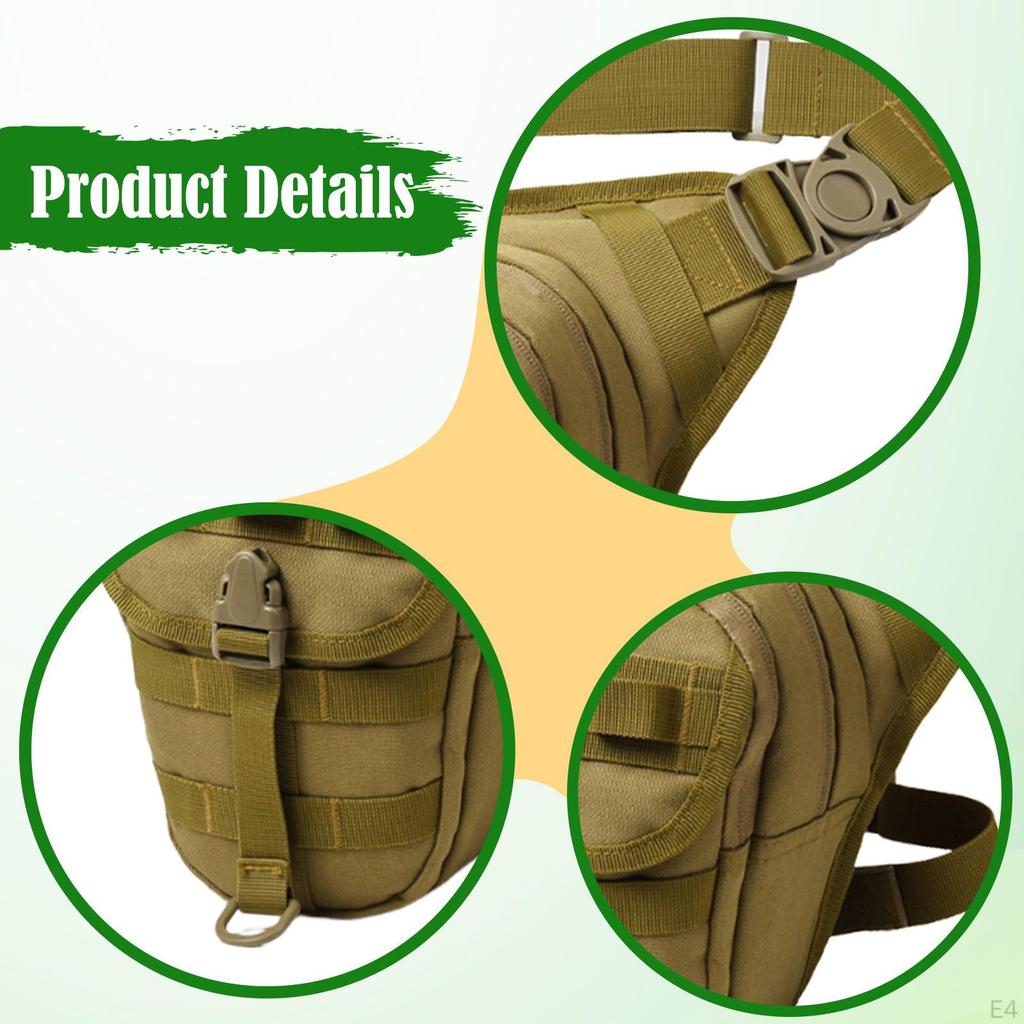 Bag Hip Pouch Decor, Multifunctional Waist Motorcycle Pack for Running, Riding, Cycling