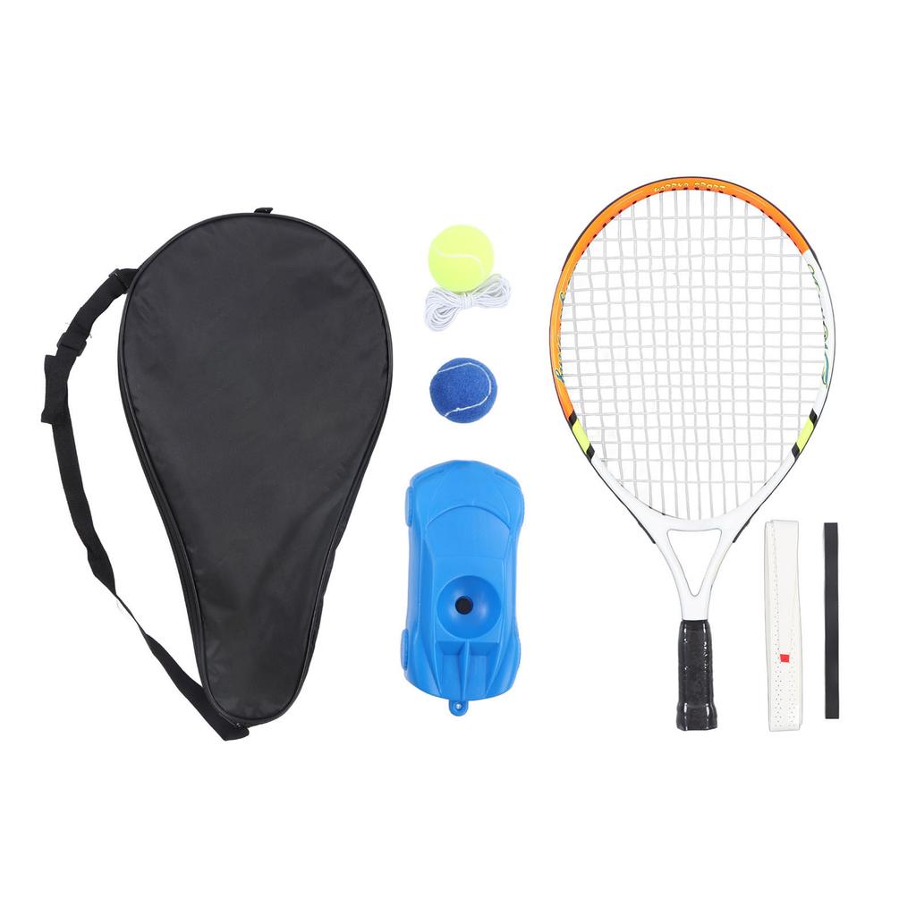 Rachetă de tenis 19in Bandă de nailon Absorbție șoc cu overgrip Minge Rachetă de tenis pentru copii Sport