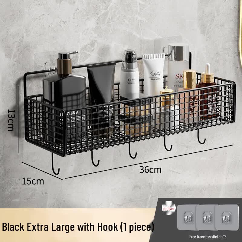 LIEI Suction Cup Bathroom Storage Shelf