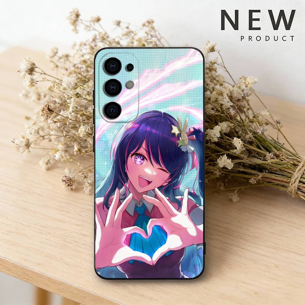 O-Oshi Anime No Ko Phone Case For Samsung S26,25,24,23,22,21,20,30,Ultra,Plus,Fe,Lite Black Shell