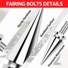Motorcycle Windshield Bolts, Fairing Bolts Windshield Screws Compatible for Harley Davidson Street Glide Electra Glide Ultra Classic Ultra Limited