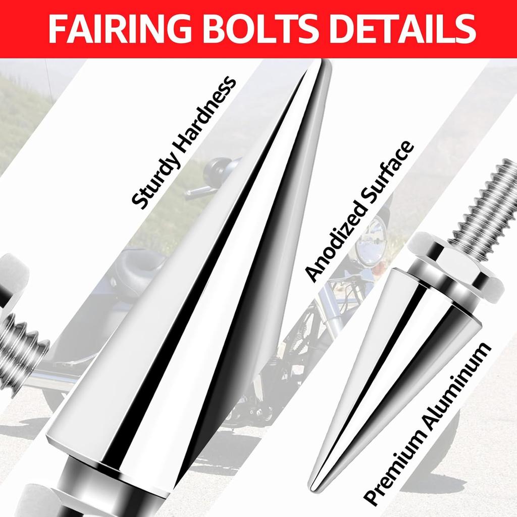 Motorcycle Windshield Bolts, Fairing Bolts Windshield Screws Compatible for Harley Davidson Street Glide Electra Glide Ultra Classic Ultra Limited