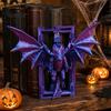 Creative Monster Bookends Flying Dragon Bookend, 3D Printed PLA Fantasy Decorative Book Stand, Gothic Style Display Shelf Stabilizers Heavy