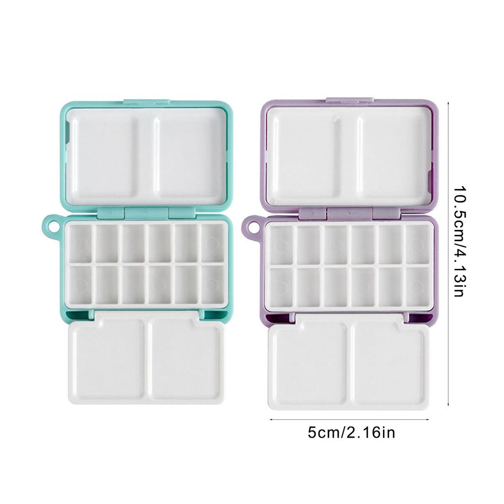 Portable Watercolour Paint Palette Folding Paint Palette Case Watercolor Paint Mixing Tray For Oil Acrylics Paint