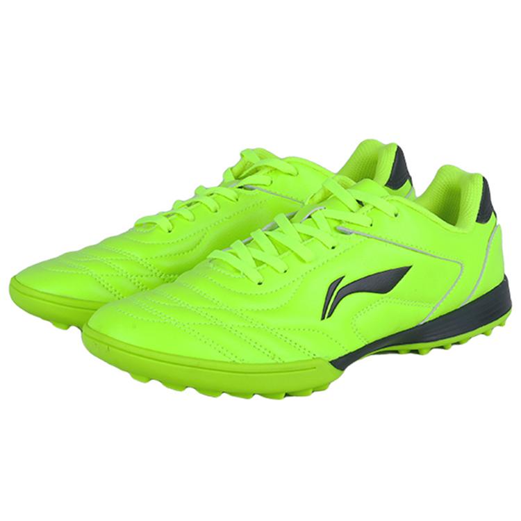Li Ning Soccer Shoes Men's Low top Neon Bright Green/New Basic Black ASTQ011-5