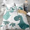 Cartoon Jungle Animal Bedding Three-Piece Quilt Cover