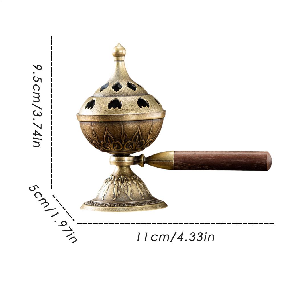 1pcs Small Multipurpose Incense Holder Rotating Handheld Incense Reusable Diffuser For Yoga SPA Decor Ornament Home Incense