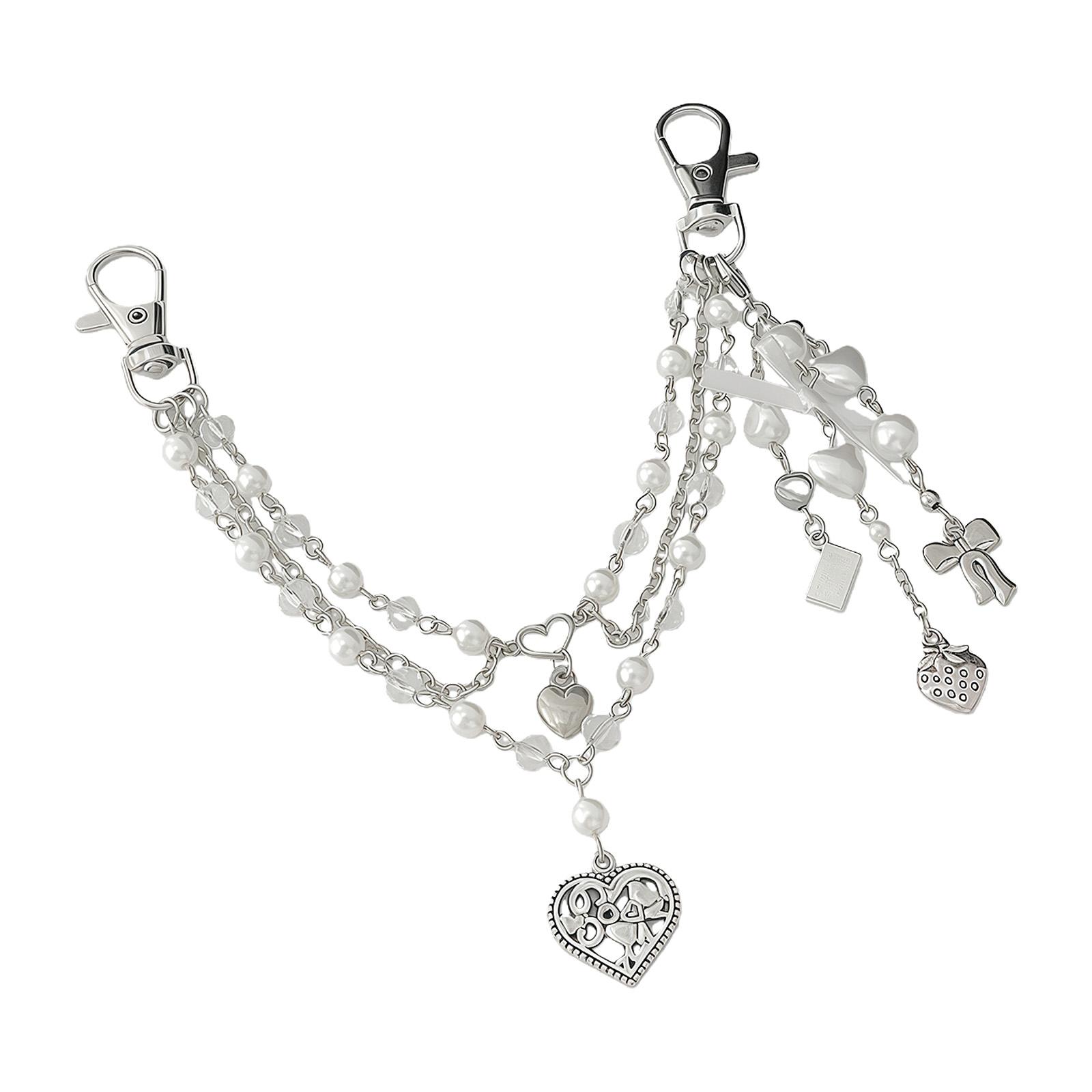 

Multi Functional Heart Bows Fringe Charm For Purse or Keychain Accessory Feature Elegant Design And Stylish Appearance 1
