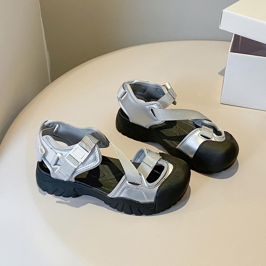 2025 Han Suxi same Korean version outdoor leisure sports sandals beach sandals non-slip sports sandals women's tide