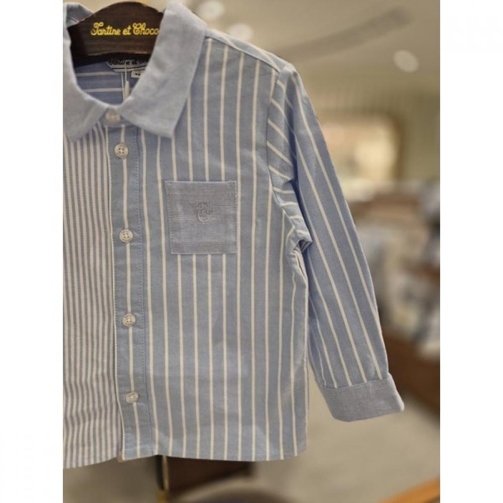 Chocola Denver Color Block Shirt Set Ttomxt062