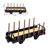 Briques de construction MOC Wagon de train/Plaque de base Camion à benne courte/Conteneur Train à bois/Fourgon Transport de câbles Petits jouets en briques