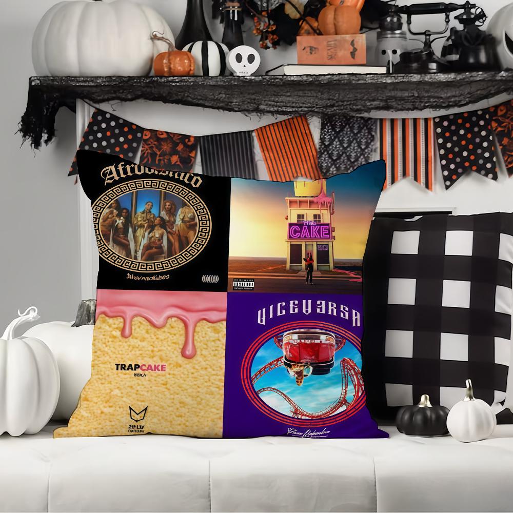 Singer R-Rauw A-Alejan D-Dro Pillow Case Office Cushions Suitable For Sofa Car Bedroom Decorative Cushion Cover