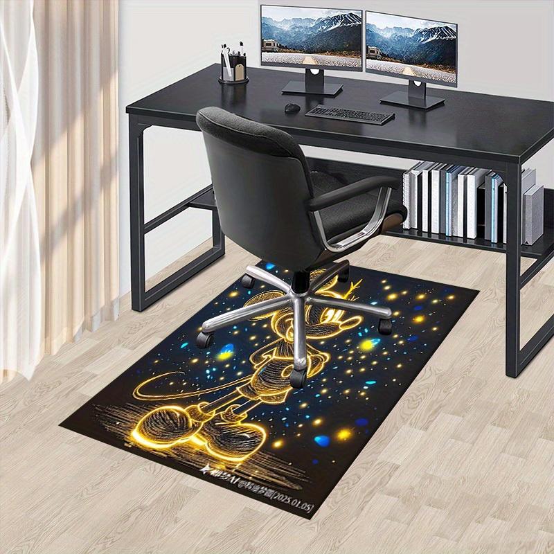 

Mickey Mouse,Neon Art,Starry Background Office Carpet Soft Polyester Entrance Carpet Washable Non-slip Machine Washable Indoor Carpet Living 60cm by 90cm
