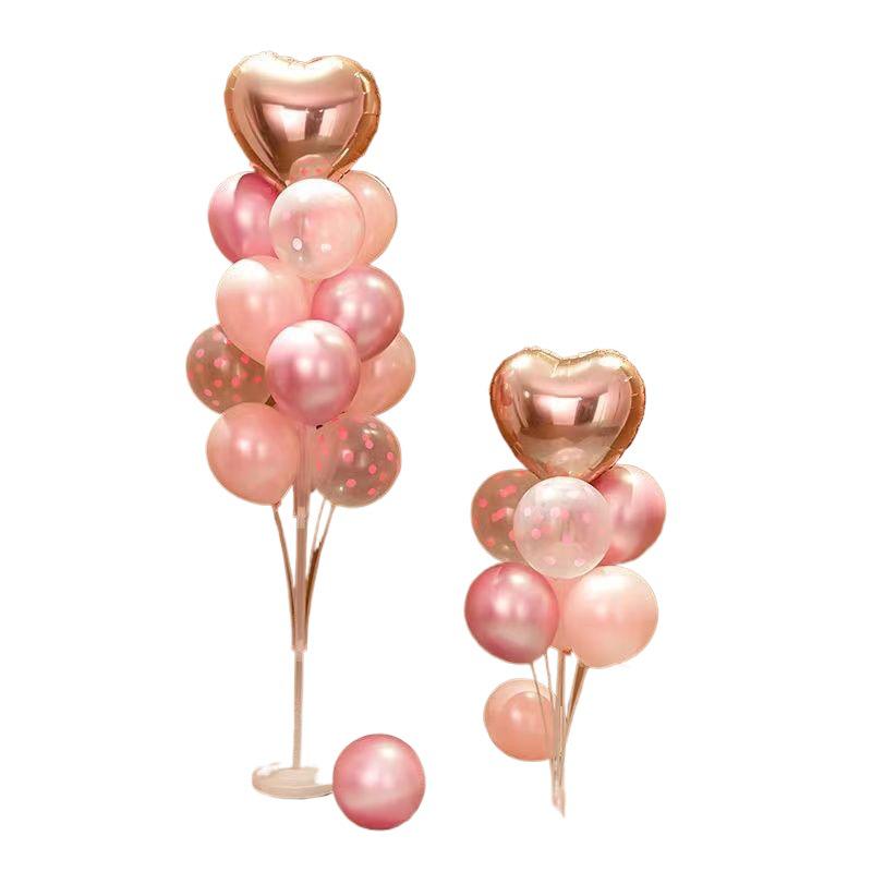 Alla hjärtans dag Ballongpelardekoration för fester: Idealisk för bröllop, födelsedagar och evenemang. Perfekt för en romantisk atmosfär.