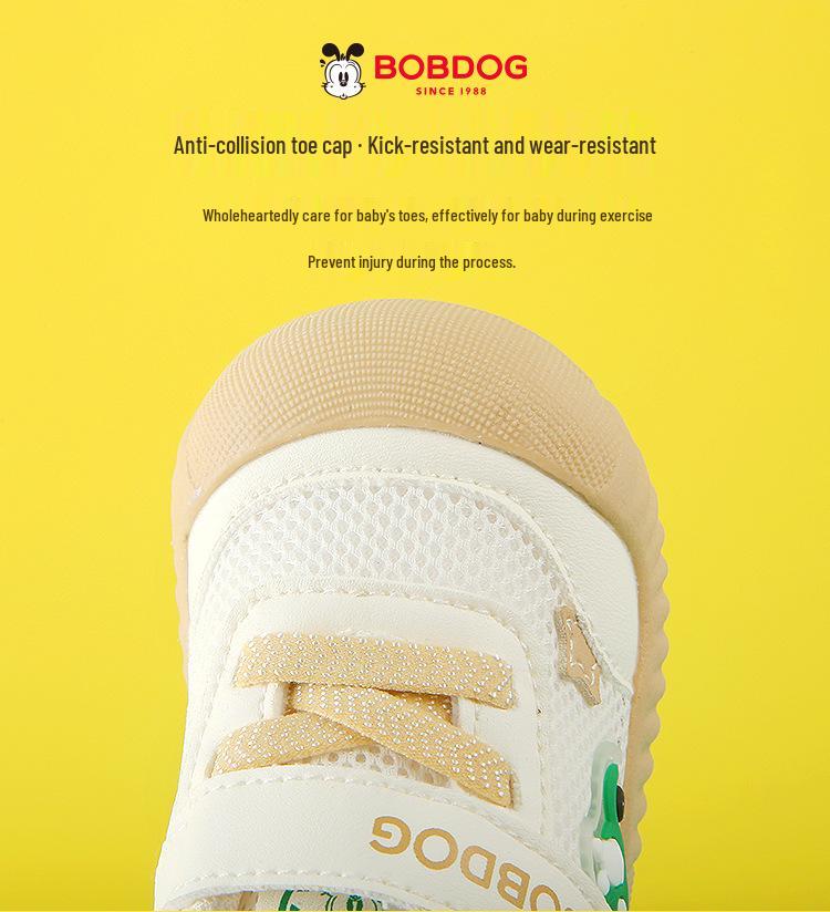 Chaussures de sport respirantes en mesh anti-collision pour tout-petits Bobodou (1-3 ans) - Style Printemps/Automne