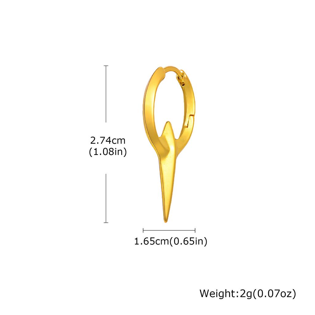 Vnox Personality Cool Mens Hoop Earrings, Silver Color Metal Hoops, Punk Hiphop Piercing Ear Jewelry