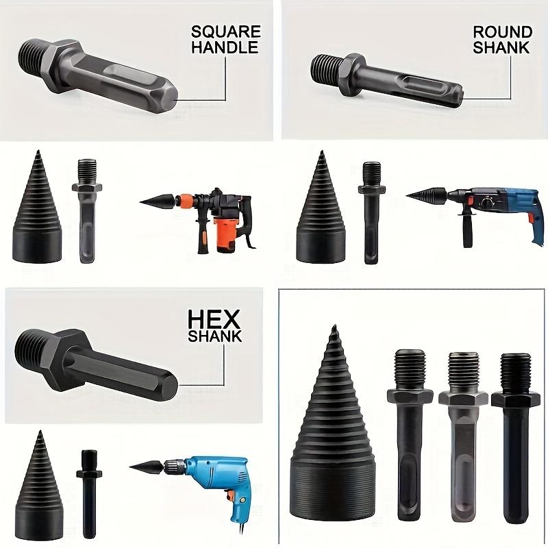 Wood Block Separation Drill Bits Made of Metal, Includes A Wood Block Separation Drill Bit Set with One Drill Bit and Three Matching Screws.