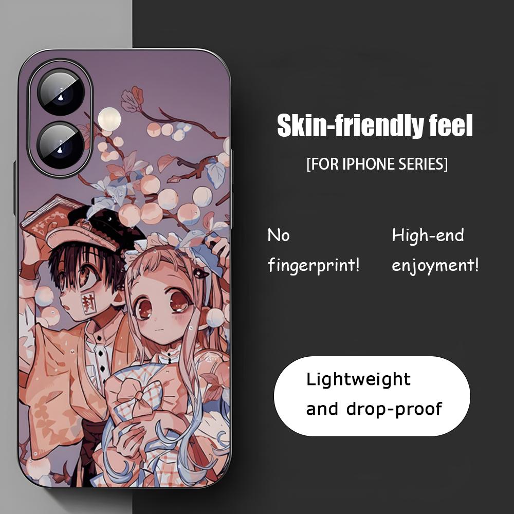Toilet Bound Hanako Kun Anime Phone Case For iPhone 17 16 15 14 13 12 11 X XR XS 8 Plus Mini Pro Max Soft Black Shockproof Cover