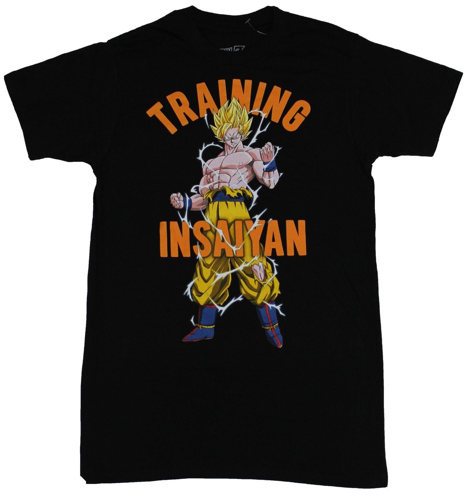 Dragon Ball Z Mens T-shirt Training Insayian Goku Powered Image L