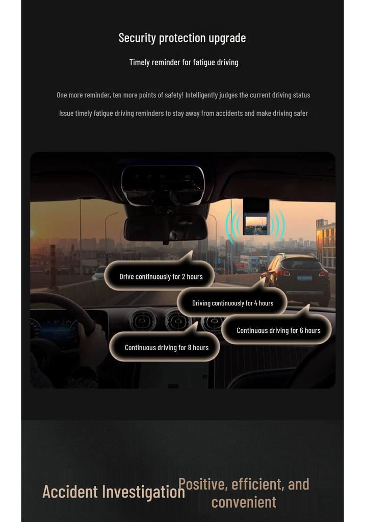 2026 4K Ultra-Clear Wireless Dashcam with 360° Night Vision & Dual Cameras