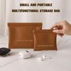 Women Fashion Portable Mini Key Jewelry Cosmetic Organizer Pouch Handbag Pu Small Bags Gift Simple Lipstick Makeup Storage Bag