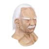 Realistic White-Haired Old Man Headgear Humorous Funny Grandfather Mask Latex Role-Playing Props For Halloween Masquerade