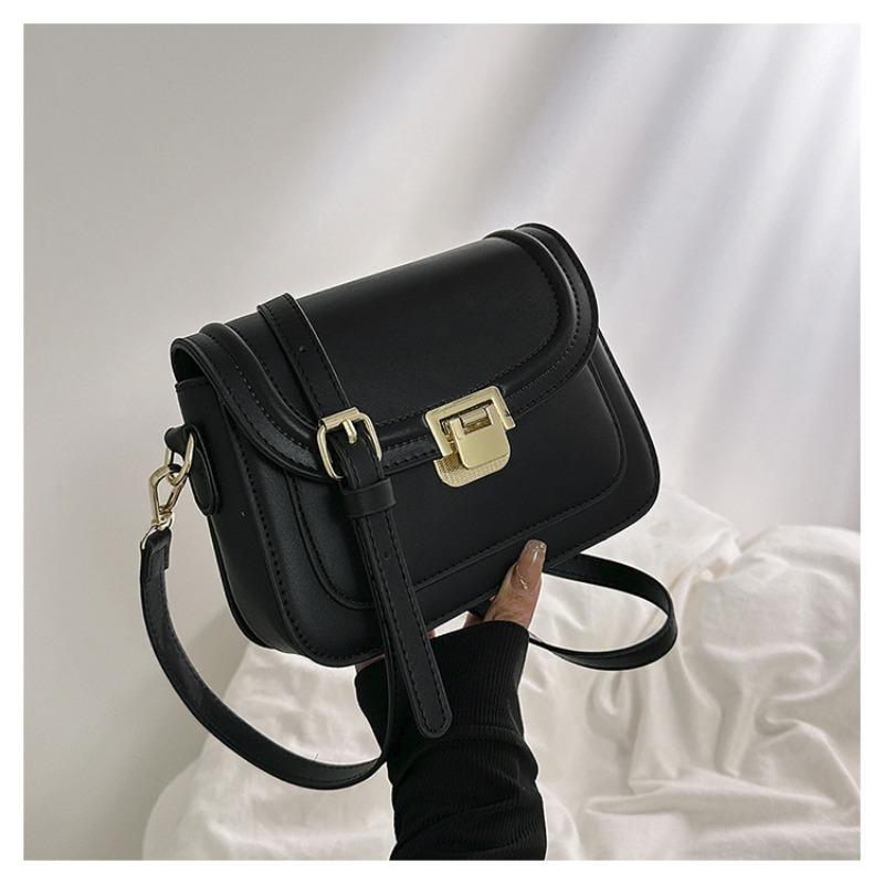 Contrasting color bag women's popular new trendy fashion shoulder bag versatile messenger small square bag