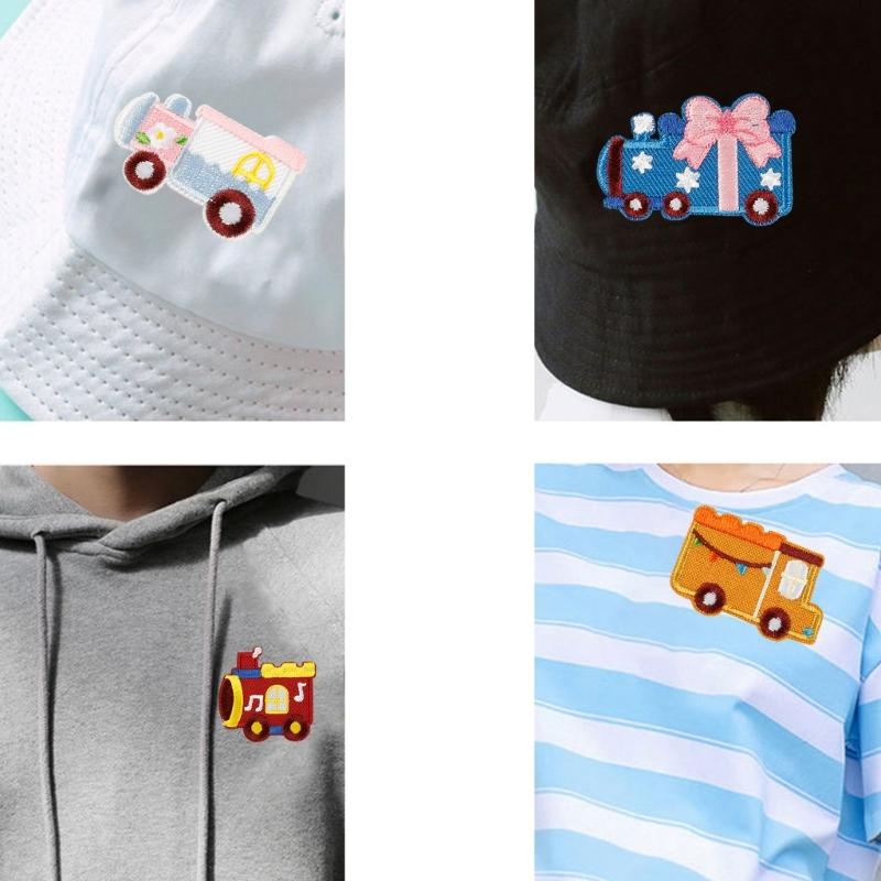 6 Pcs Lovely Toy Car Embroidered Patches Sew on Patches Cartoon Car Iron on Patches Clothing Patches Sewing Patches