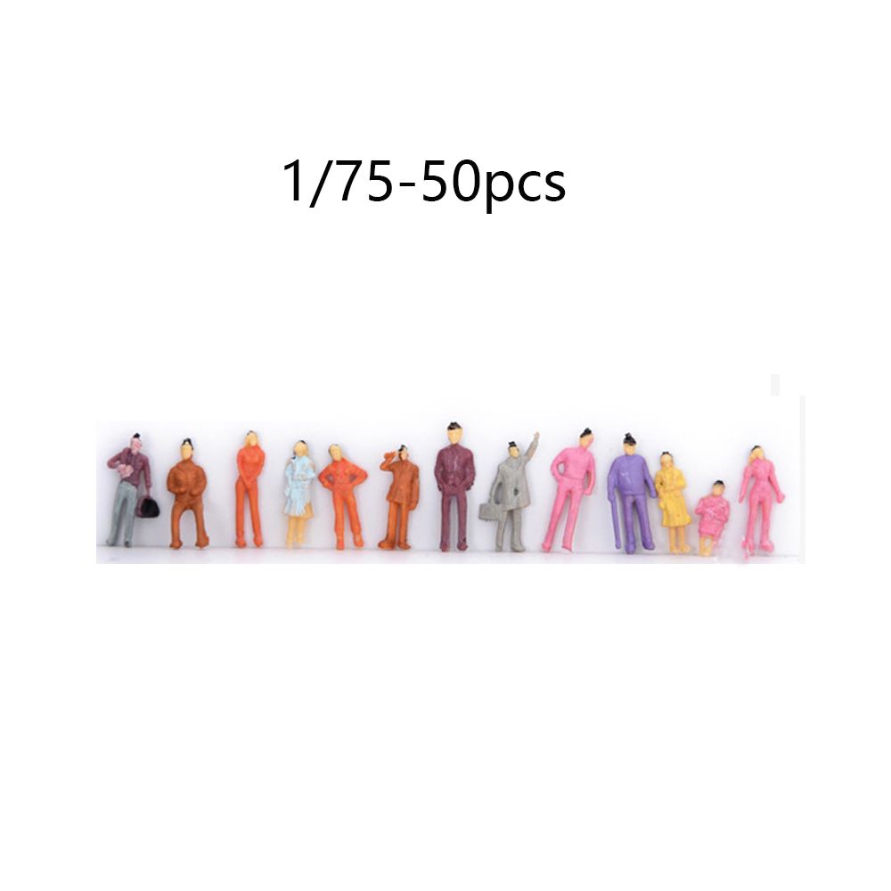 

10/20/25/50 шт. Подарки Гаражный набор Ручная работа Фигурки людей Здание Пассажиры Модель из АБС-пластика DIY Персонаж 1/75-50pcs