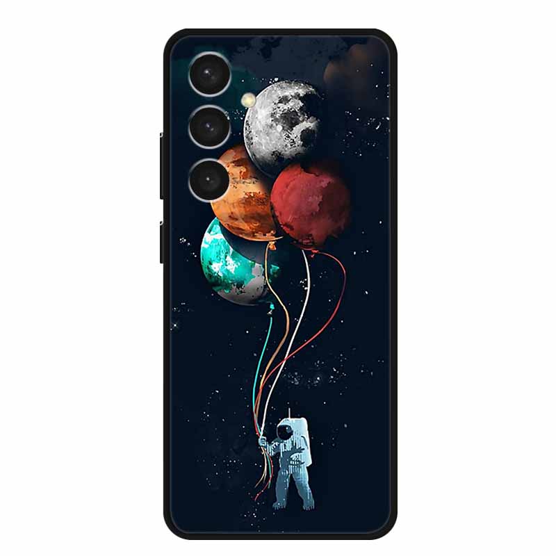 For Samsung S24 Plus Phone Case S24Plus Black Silicone Soft Back Cover Case For Samsung Galaxy S24 Plus Case S 24 Plus Funda Bag